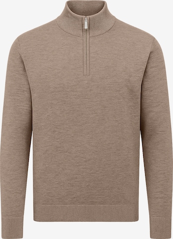 Vercate Pullover 'No. 15' in Braun: Vorderseite