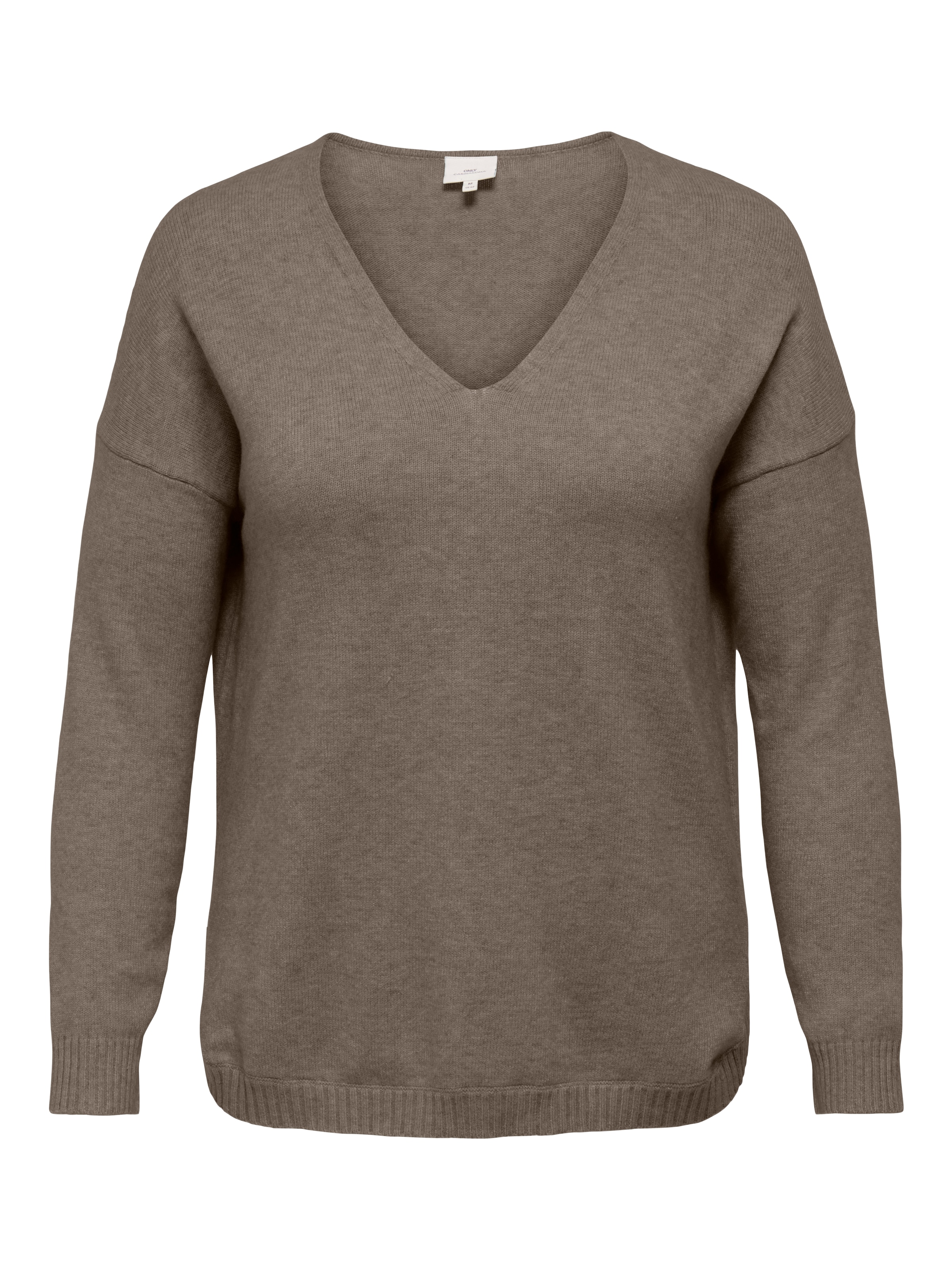 ONLY Carmakoma Pullover 'CARMargareta' in Braun: Vorderseite