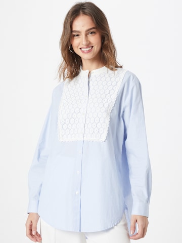 MORE & MORE Blouse in Blauw: voorkant