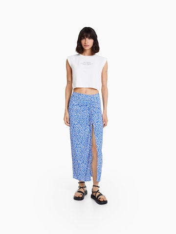 Jupe Bershka en bleu