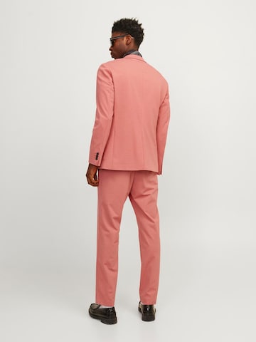 JACK & JONES Slimfit Spodnie w kant 'JONES' w kolorze różowy