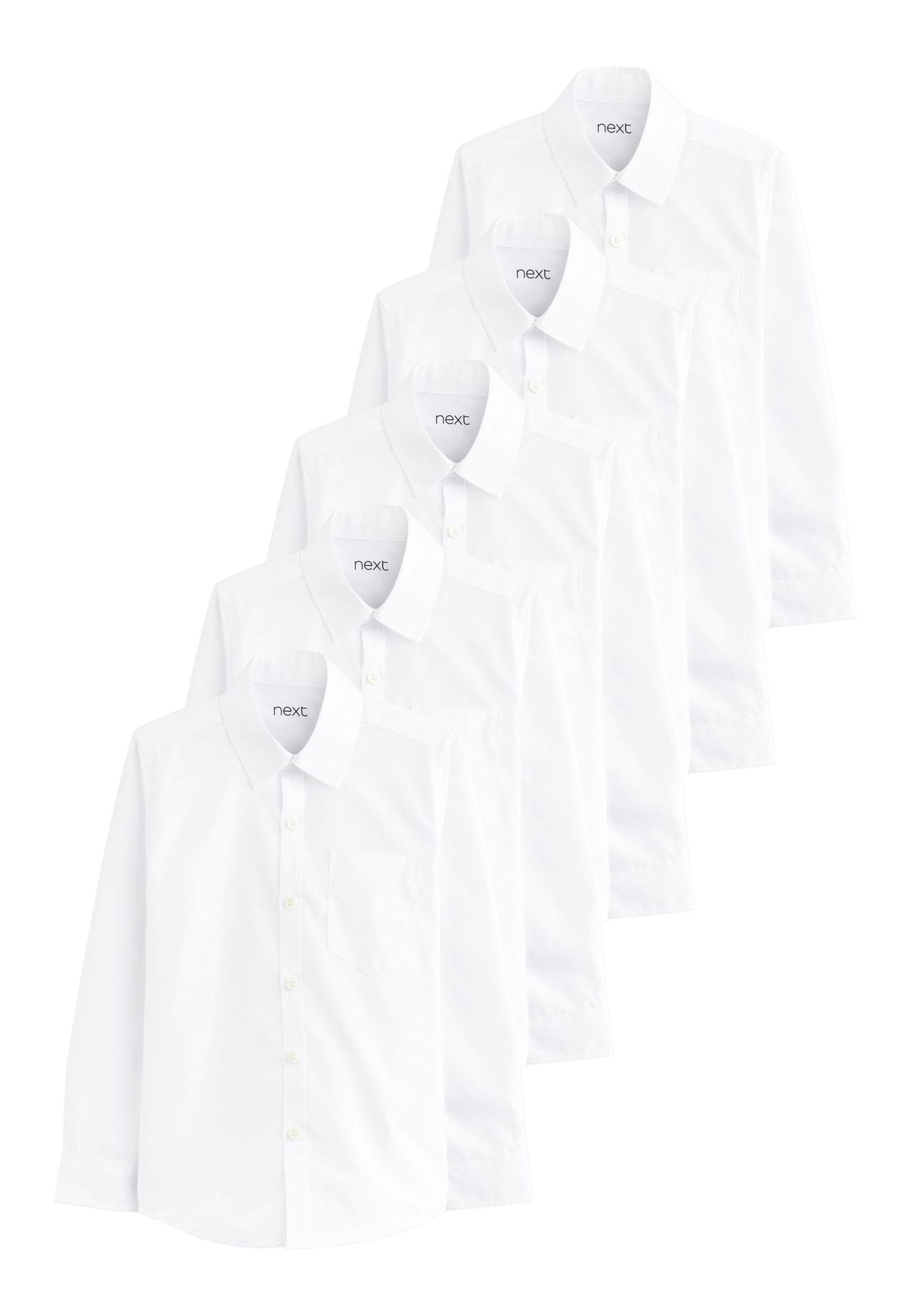 Coupe slim Chemise Next en blanc : devant