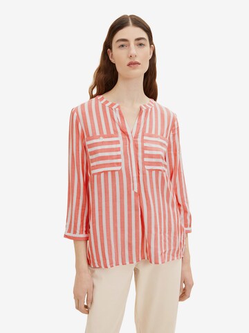 Camicia da donna di TOM TAILOR in rosso: frontale