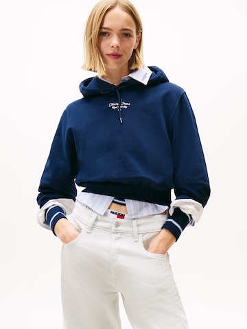 Tommy Jeans - Sweatshirt 'ESSENTIAL' em azul: frente
