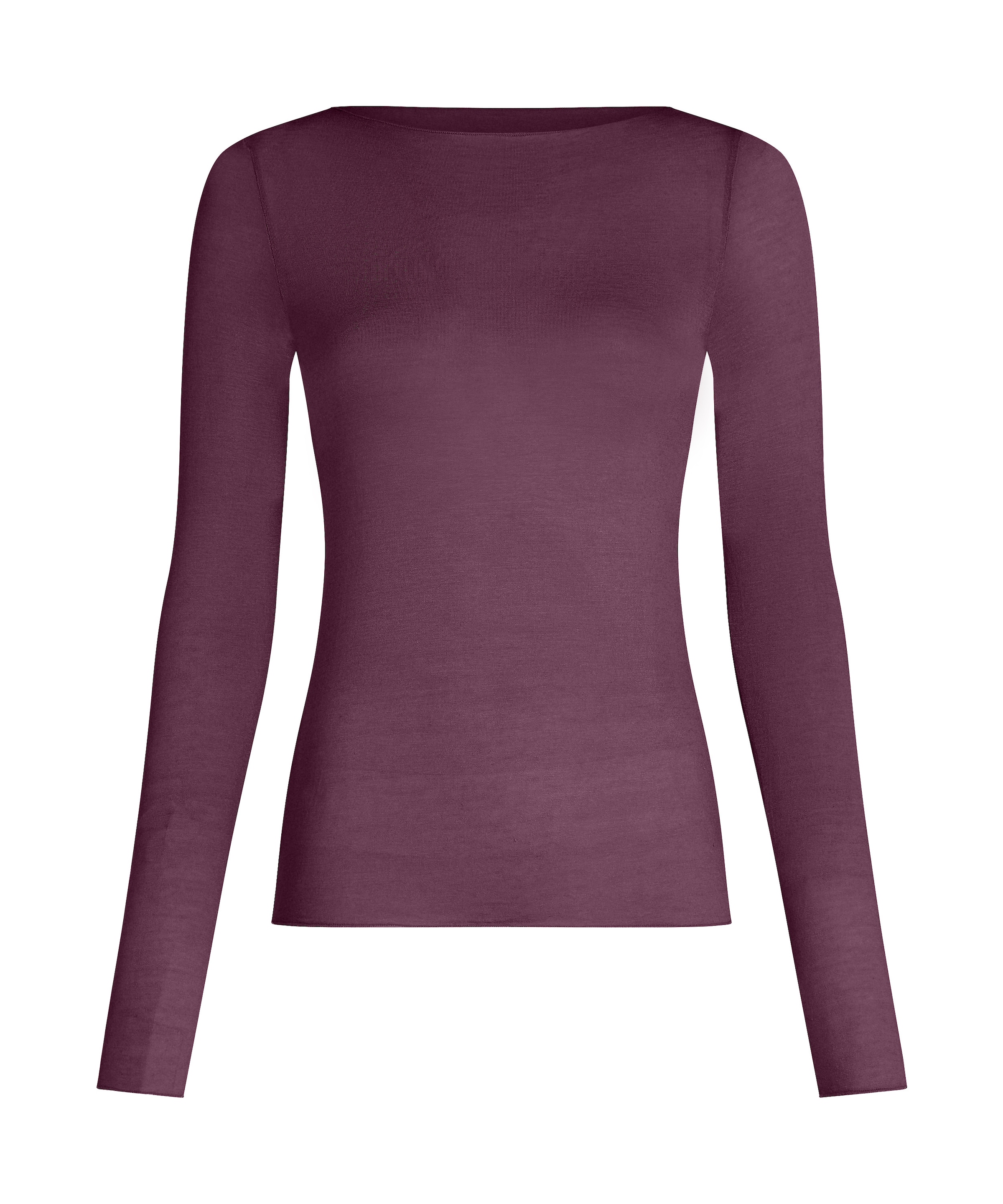 Hunkemöller Shirt ' Boatneck with Cashmere' in Lila: voorkant