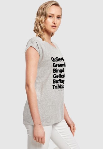 ABSOLUTE CULT T-Shirt 'Friends - Surnames' in Grau