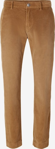 TOM TAILOR Normalny krój Spodnie w kolorze brązowy: przód