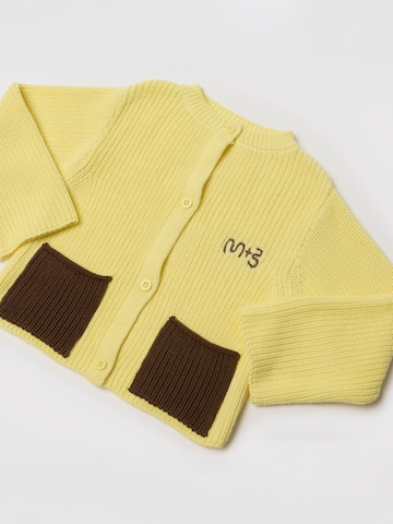 Maru + Bo Cardigan 'CARDIGAN WITH CONTRAST COLOR POCKETS' i gul