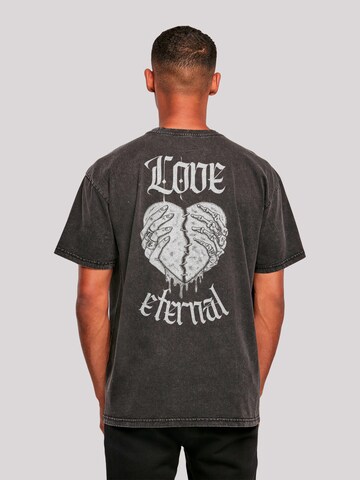 F4NT4STIC Shirt 'Valentines Streetwear' in Zwart: voorkant