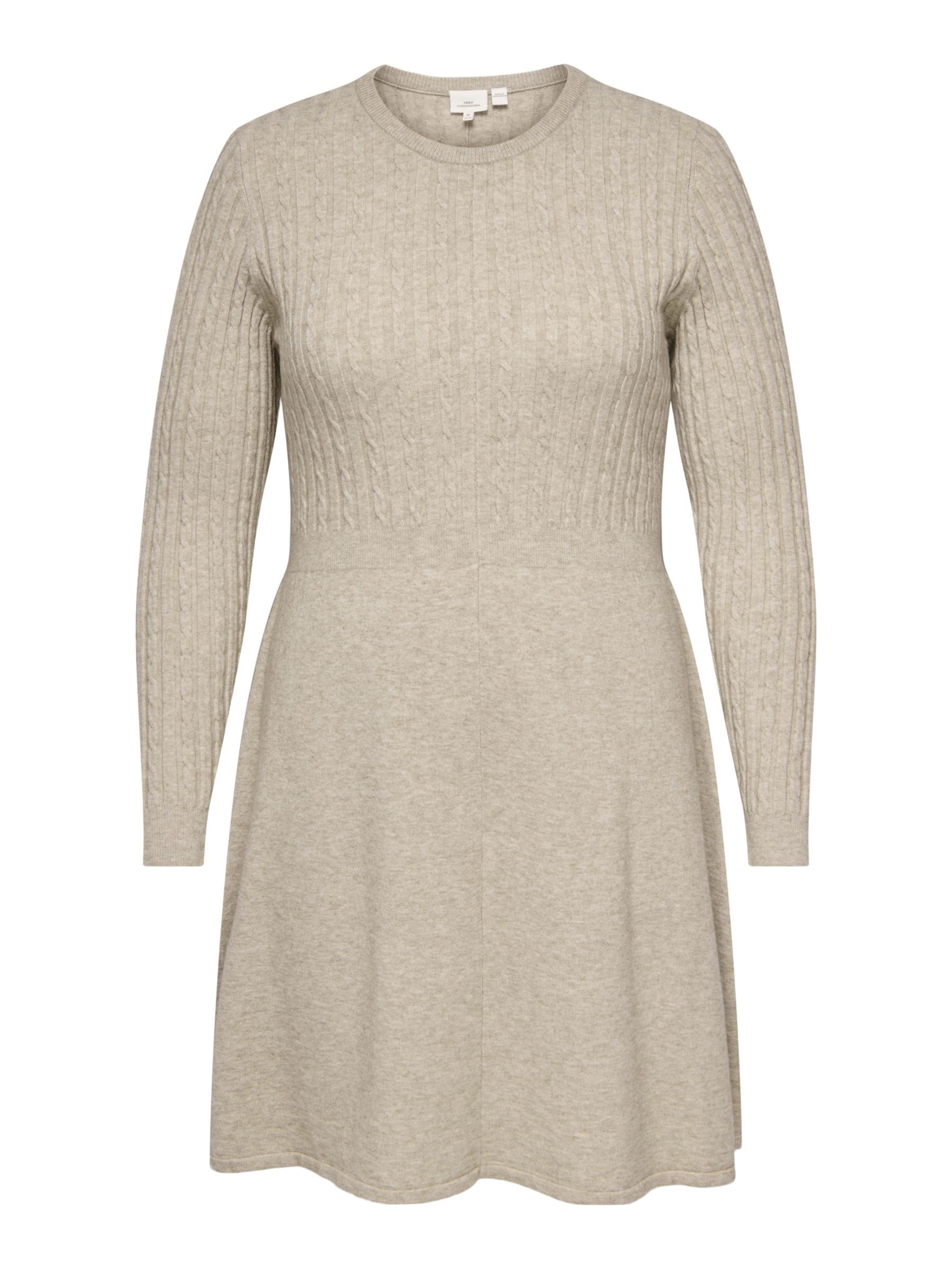 Robes en maille 'CARFia' ONLY Carmakoma en marron : devant