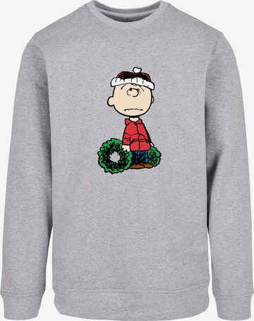 Merchcode Sweatshirt 'Peanuts Wreath' in Grau: predná strana