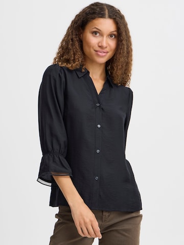 PULZ Jeans Blouse 'Tori' in Black: front