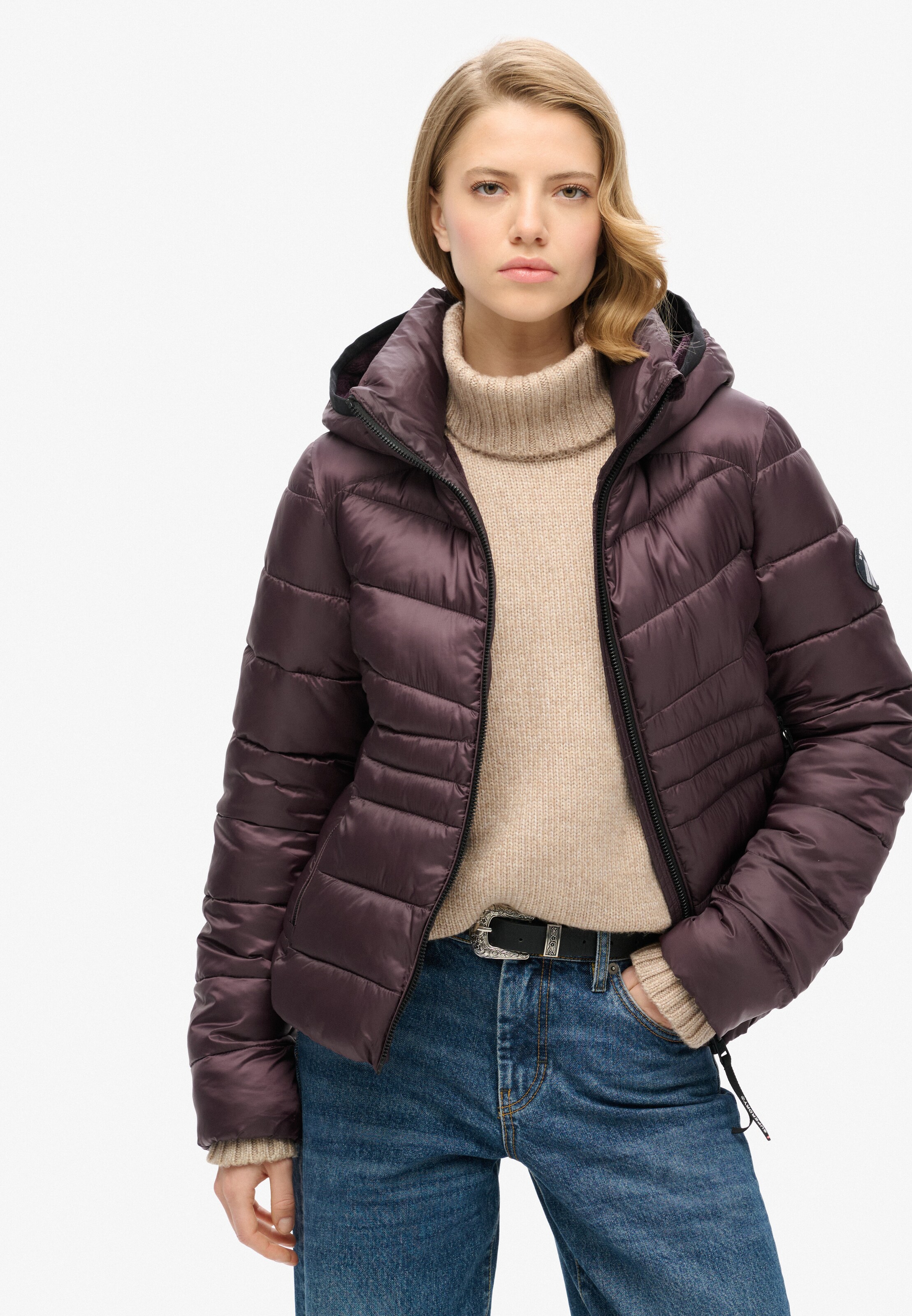 Superdry Winter Jacket 'Fuji' in Purple: front