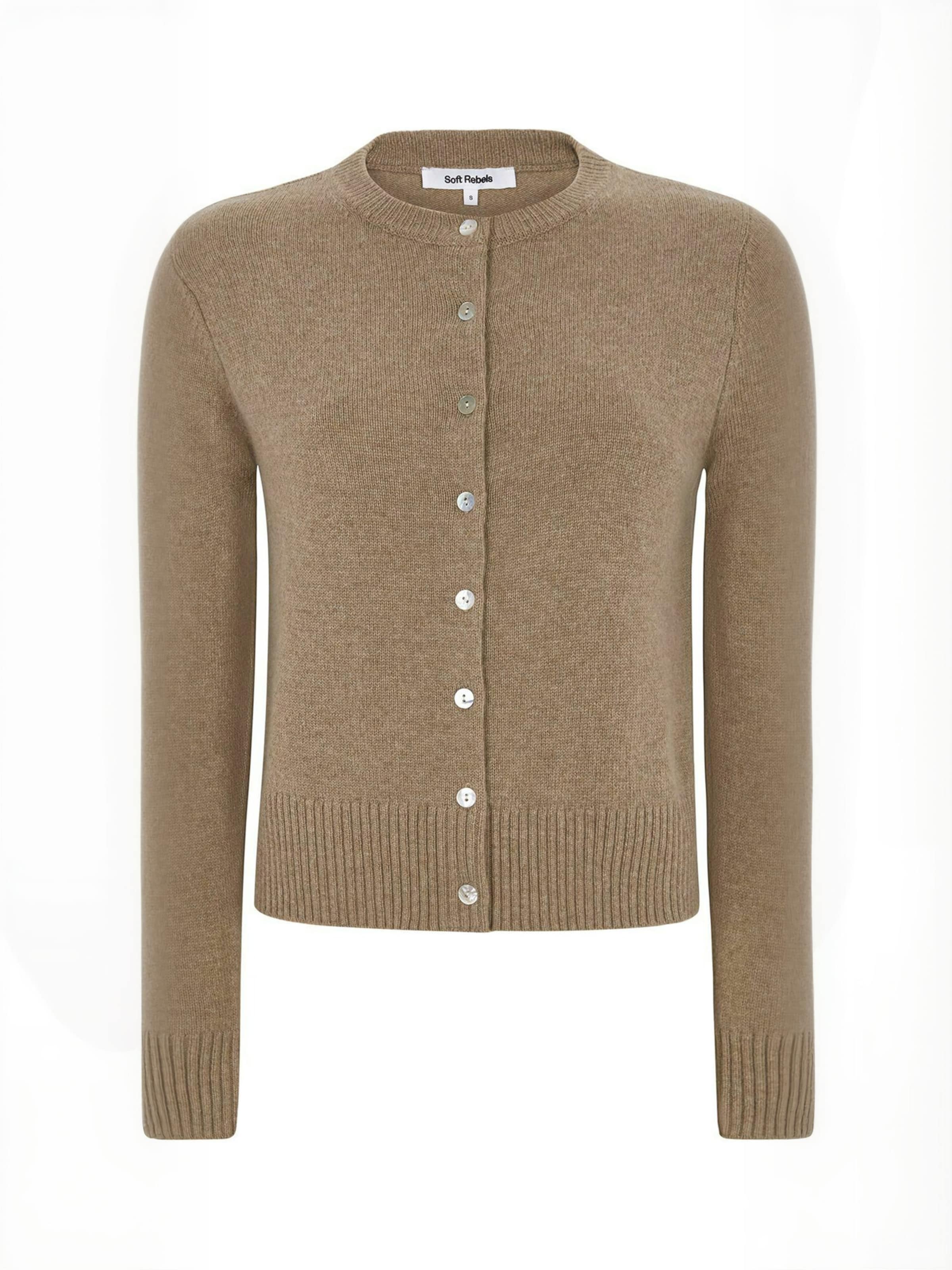 Cardigan ' SRAvery ' Soft Rebels en argent : devant