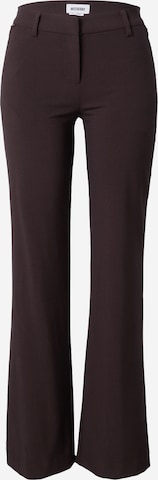 WEEKDAY Boot cut Trousers 'Kate' in Brown: front