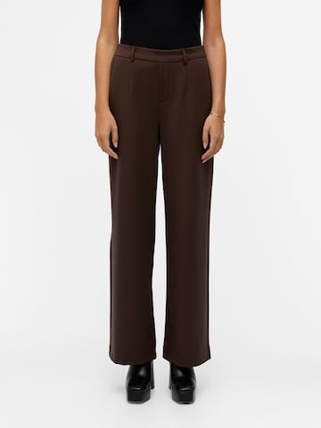 Wide Leg Pantalon 'Lisa' OBJECT en marron : devant