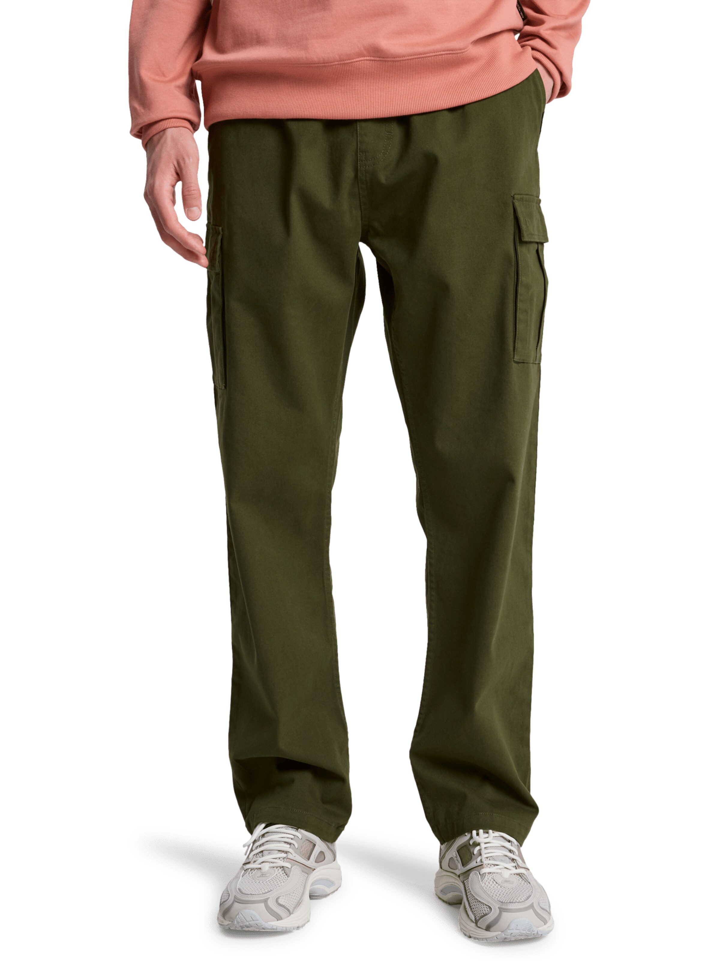 QUIKSILVER Regular Pants 'Taxer' in Green: front