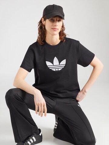 Tricou 'TREFOIL' de la ADIDAS ORIGINALS pe negru: față