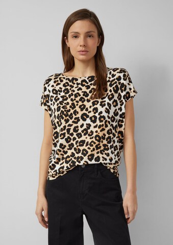 s.Oliver Shirt in Beige: voorkant