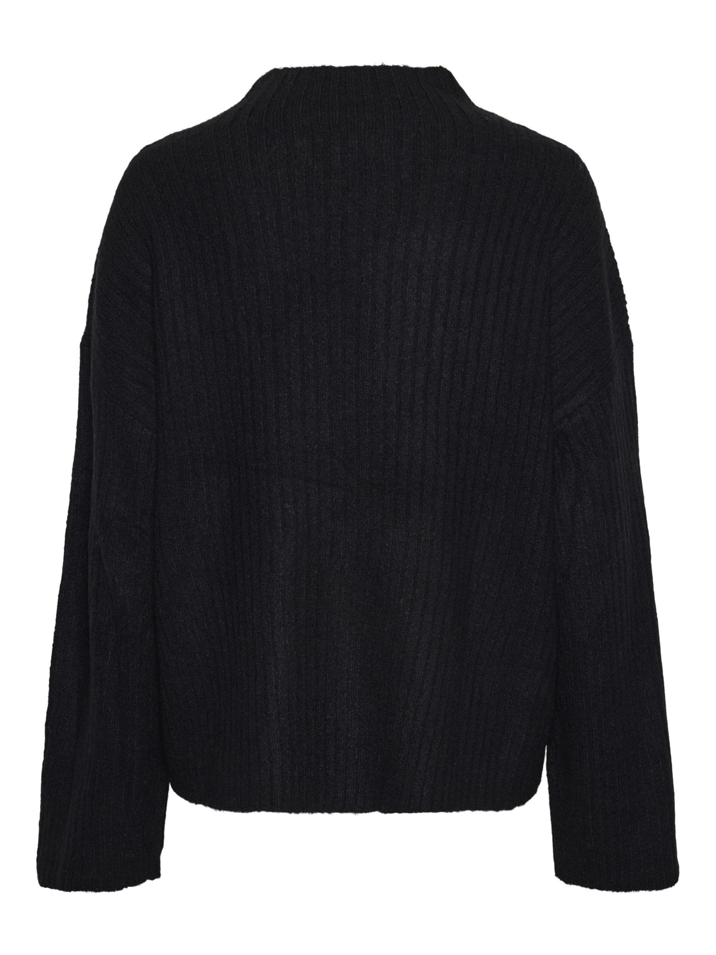 PIECES Pullover in Schwarz