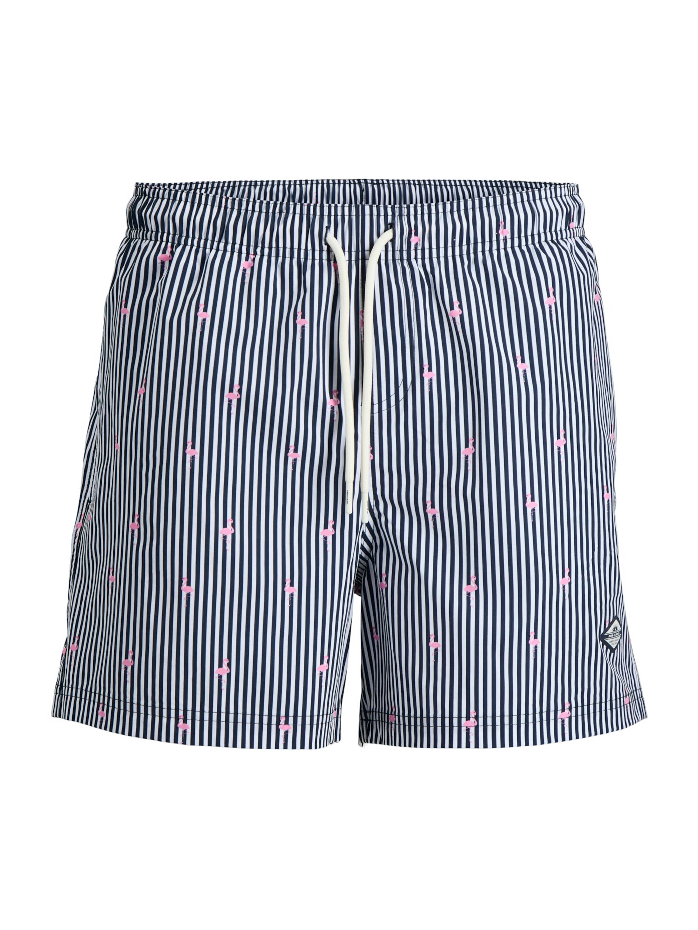 Pantaloncini da bagno 'JPSTMAUI BREEZE' JACK & JONES di colore navy / rosa / bianco, Visualizzazione prodotti