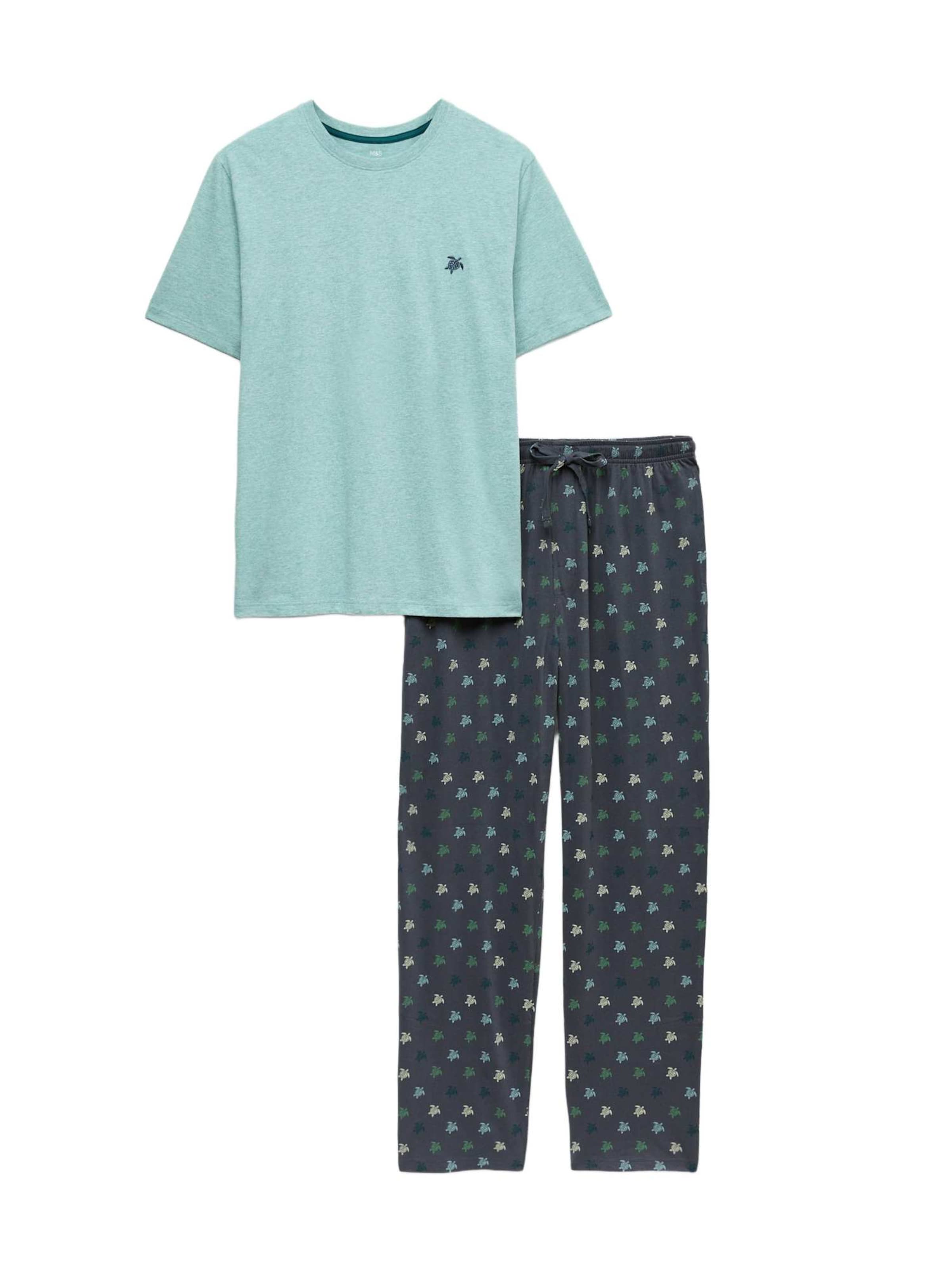 Pigiama lungo di Marks & Spencer in blu: frontale