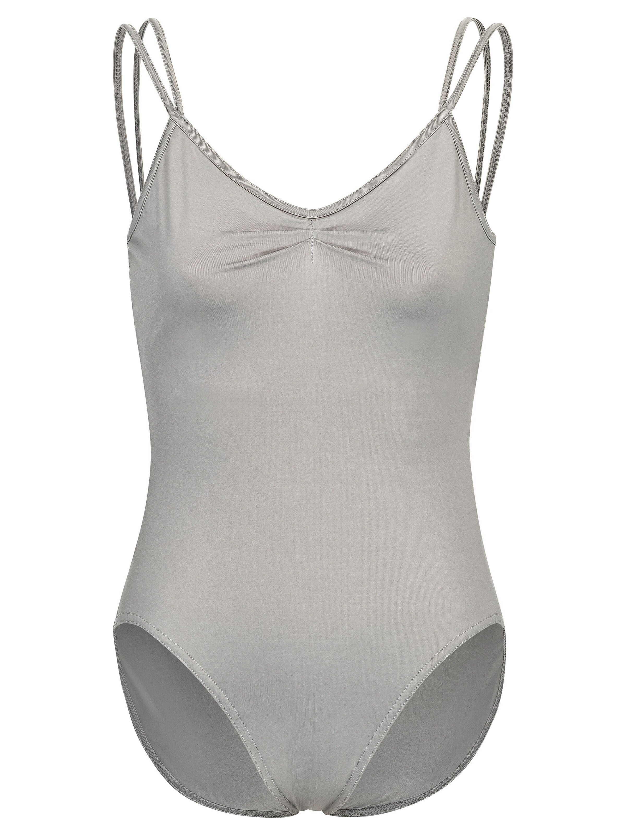 Tanzmuster Athletic Bodysuit 'Tessa' in Grey: front