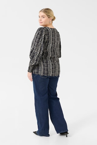 KAFFE CURVE Blouse in Black