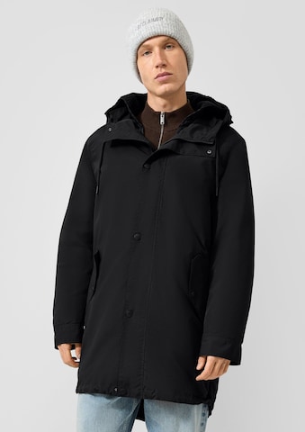 Parka d’hiver QS en noir : devant