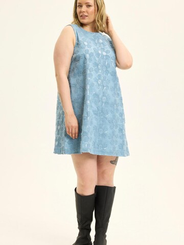 Anyday Jurk 'Poppy 341' in Blauw: voorkant