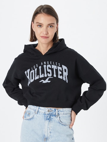 HOLLISTER Tréning póló - fekete: elől