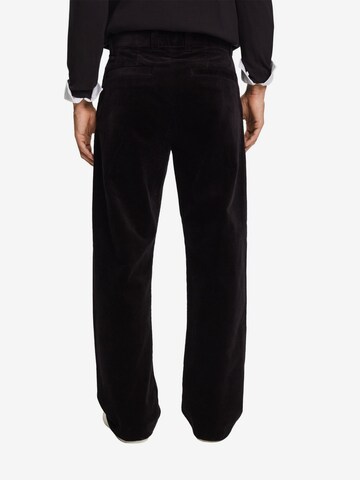 ESPRIT Loose fit Pleat-Front Pants in Black