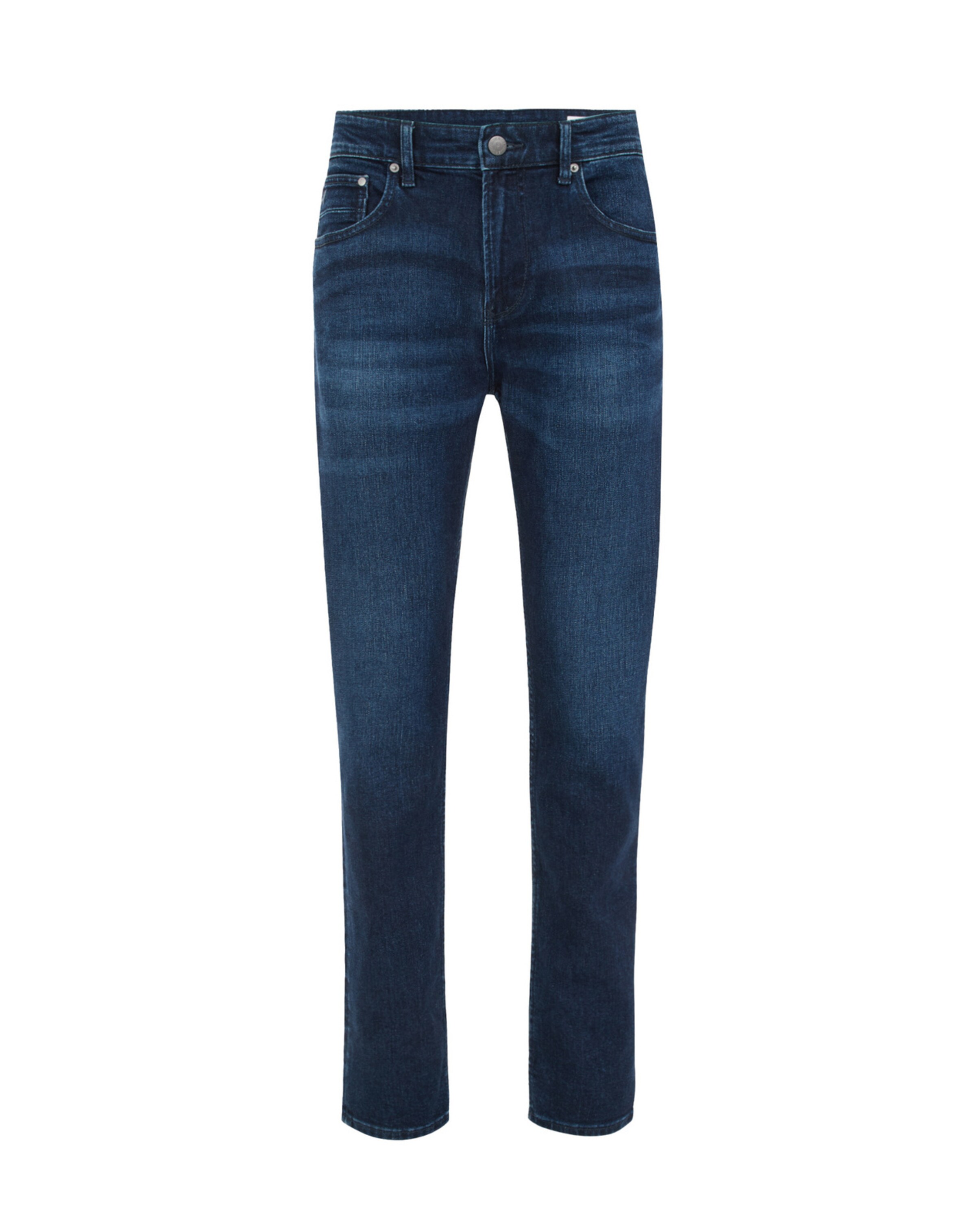Coupe slim Jean WE Fashion en bleu : devant