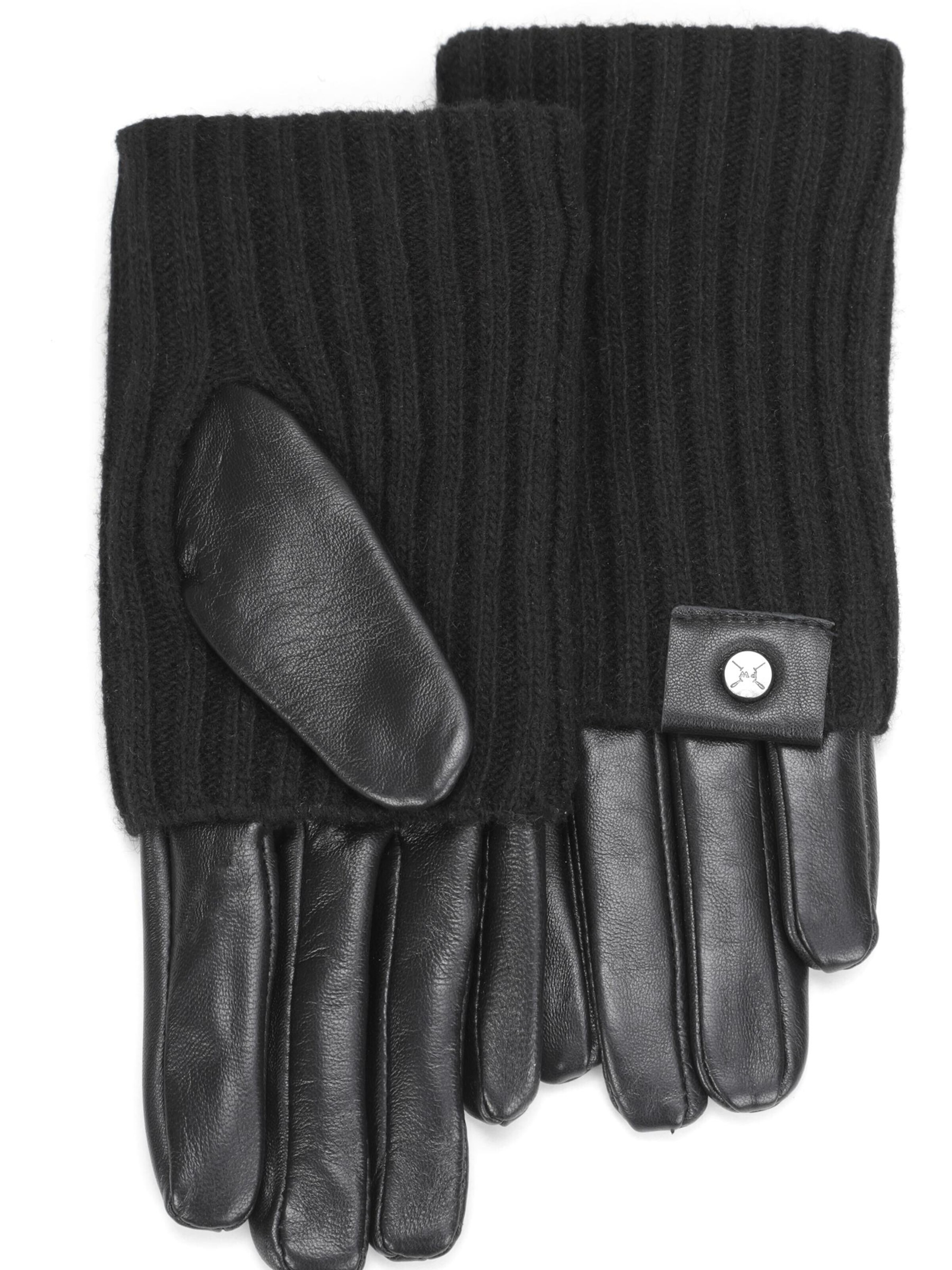 Pearlwood Full Finger Gloves 'ROMY' in Black: front