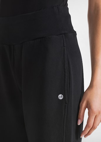 DEHA Wide Leg Hose in Schwarz