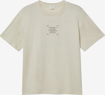 s.Oliver T-Shirt in Beige: Vorderseite