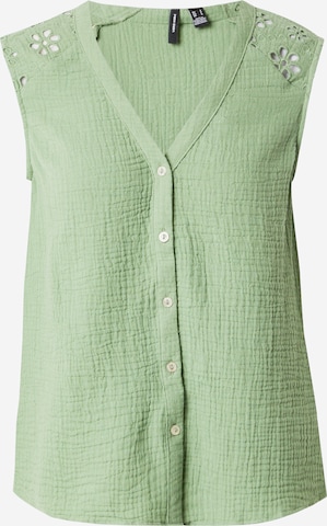VERO MODA Блузка 'VMNATALI' в Зеленый: спереди