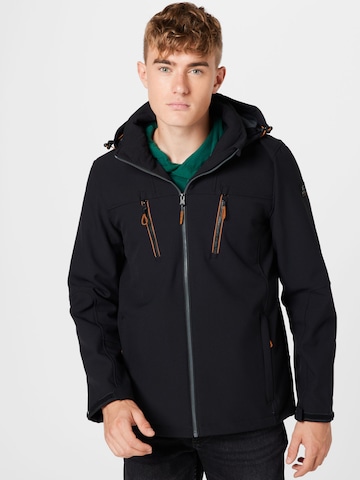 KILLTEC Outdoor jacket in Black: front