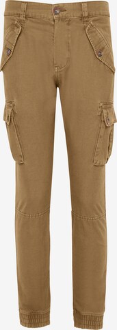 Pantaloni cargo 'Corez' di Threadbare in marrone: frontale