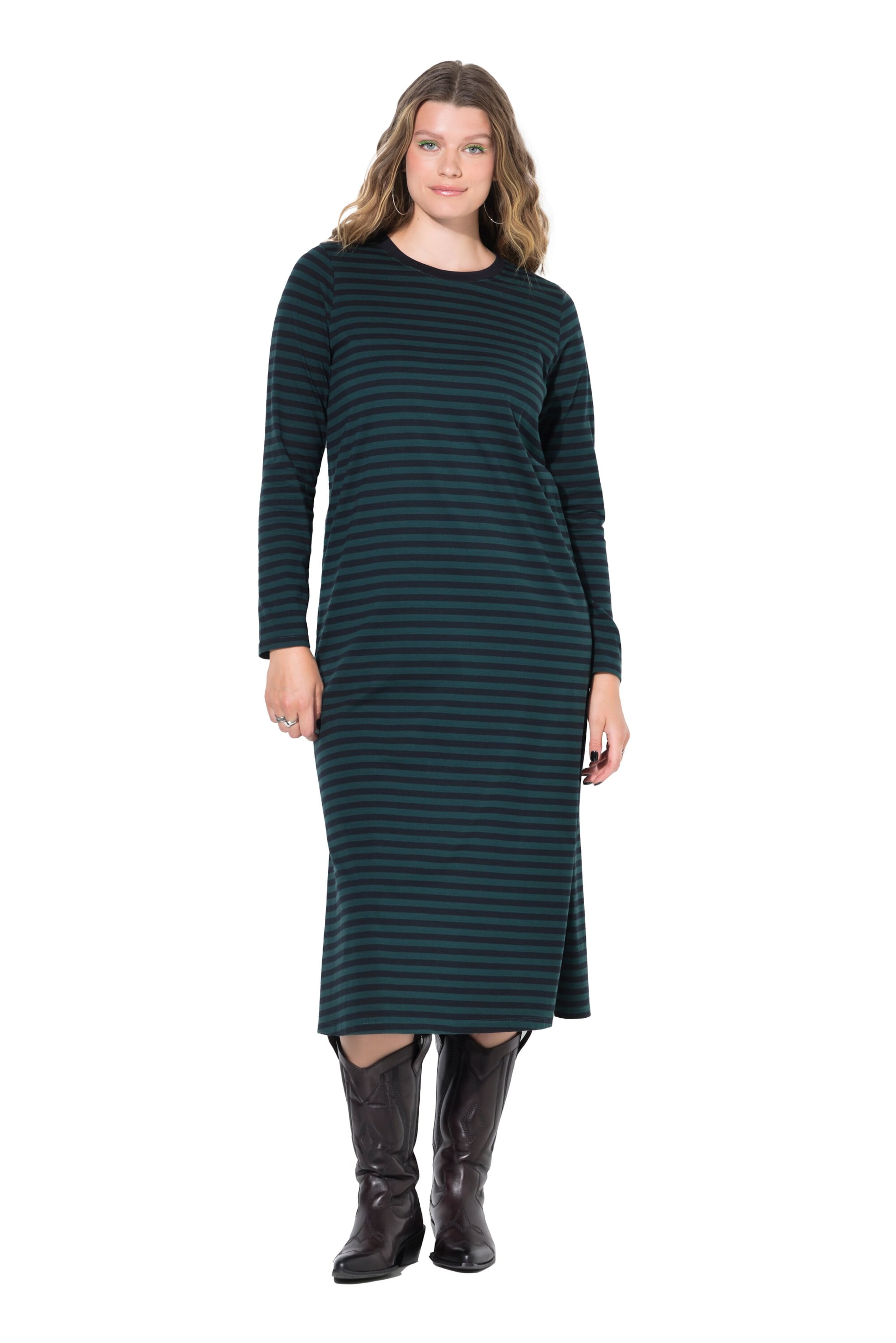 Studio Untold Jurk in Groen: voorkant