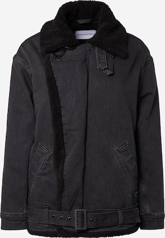 Calvin Klein Jeans Jacke in Schwarz: predná strana