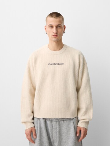 Pullover di Bershka in beige: frontale