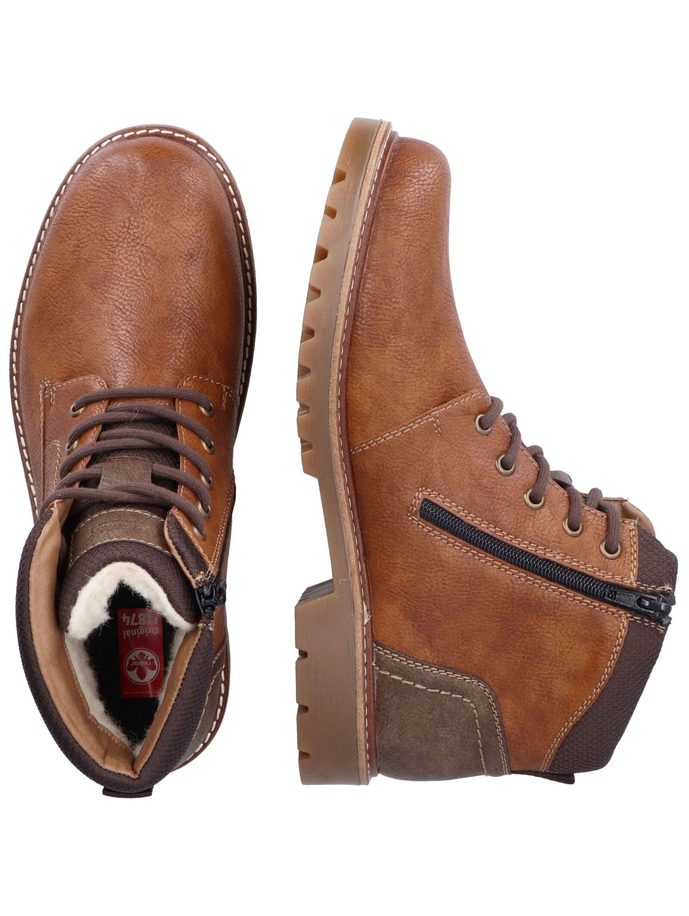 Bottes à lacets Rieker en marron