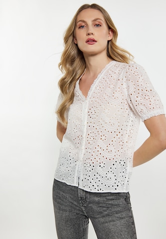 Camicia da donna di DreiMaster Vintage in bianco