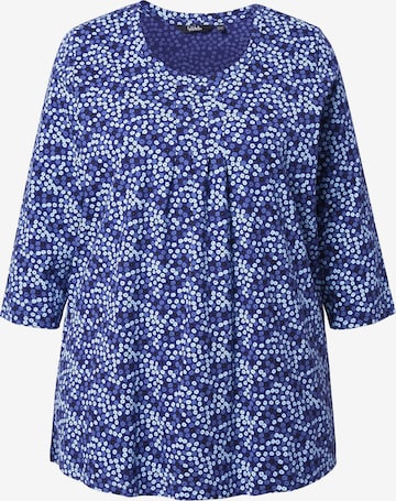 Ulla Popken Shirt in Blauw: voorkant