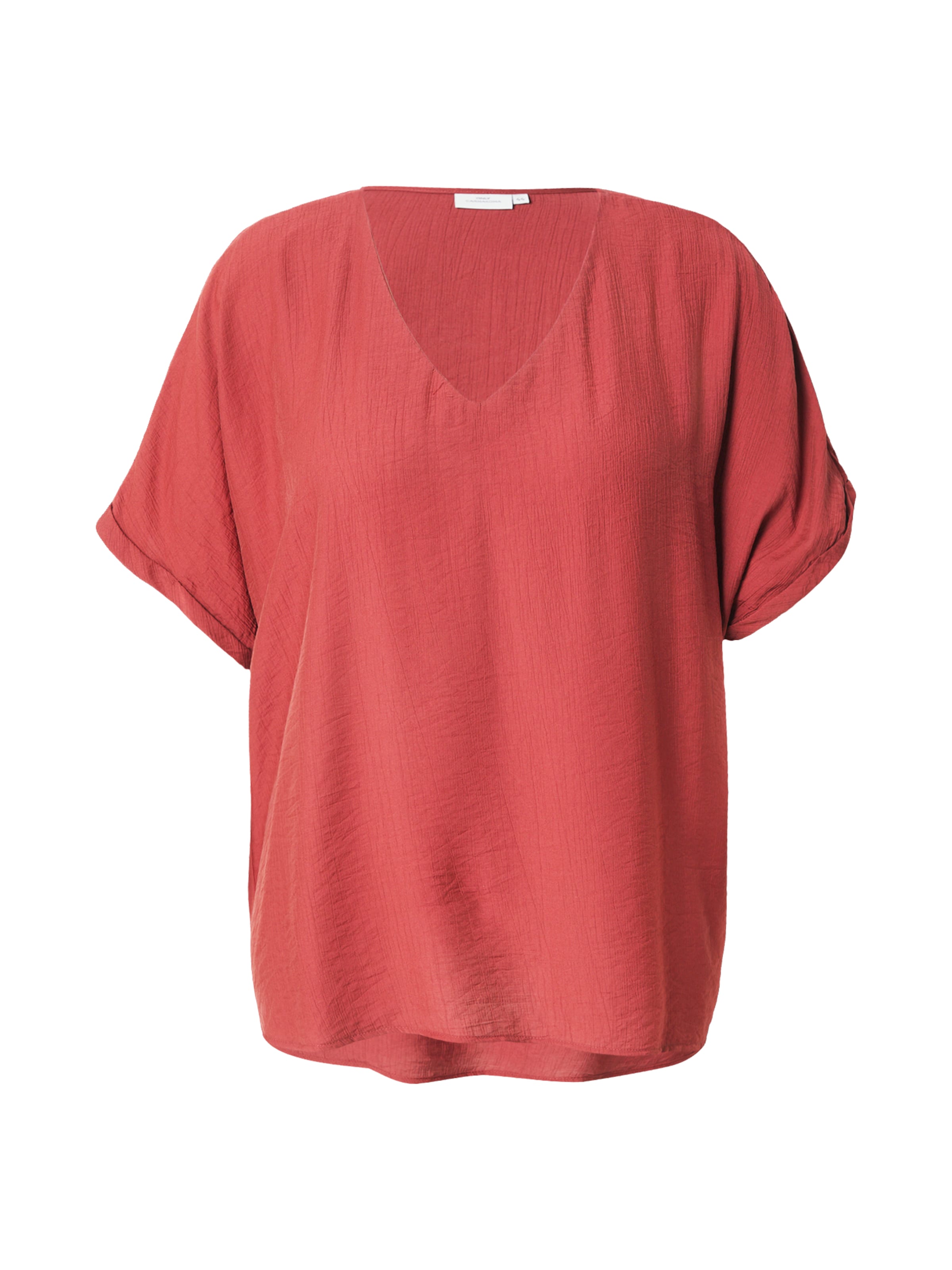 ONLY Carmakoma - Blusa 'CARBELLY MIKASI' en rojo: frente