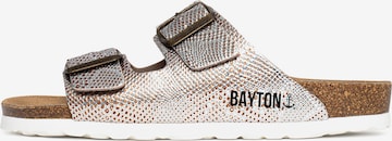 Bayton Pantolette 'Atlas' i silver: framsida