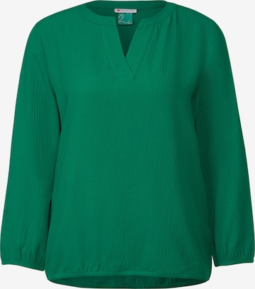 Camicia da donna di STREET ONE in verde: frontale