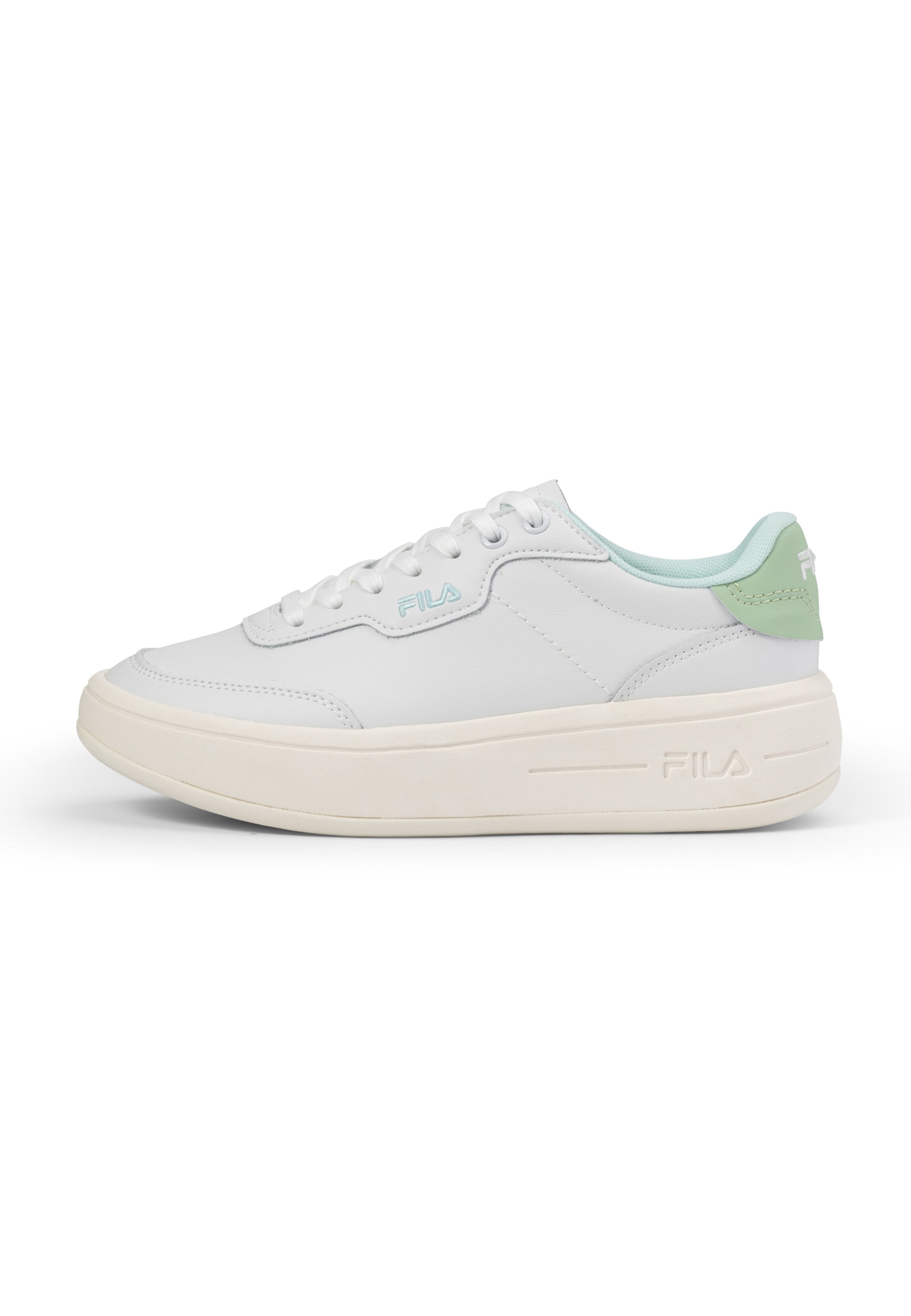 FILA Platform trainers in White: front