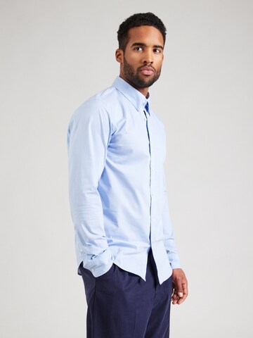 Abercrombie & Fitch Slim fit Overhemd in Blauw: voorkant